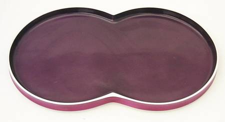 Chromatics Red Lavender 15" Oval Serving Platter