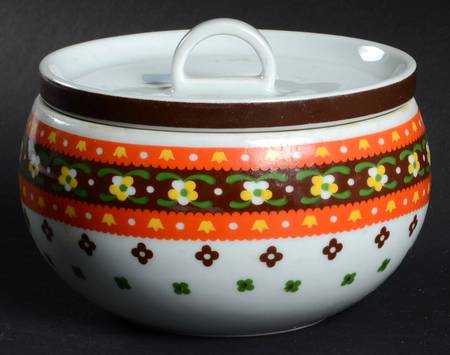 Cinnamon Sugar Bowl & Lid