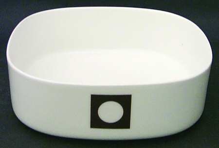 Circle In The Square 8" Square Vegetable Bowl