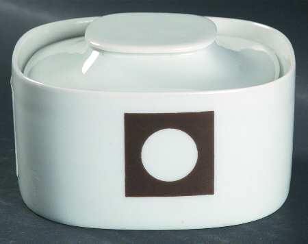 Circle In The Square Sugar Bowl & Lid
