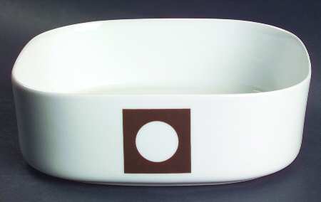 Circle In The Square 6" Square Vegetable Bowl