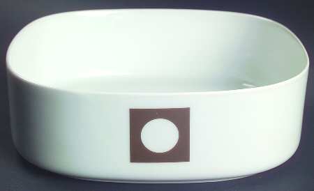 Circle In The Square 7" Square Vegetable Bowl