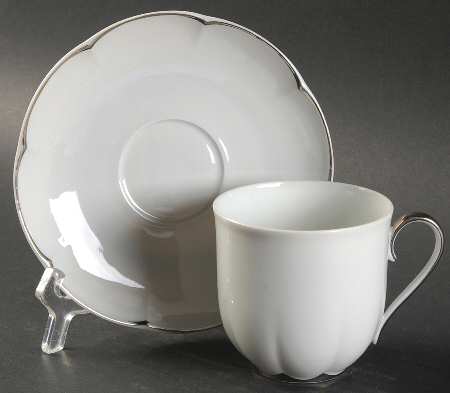 Cote D'Argent Flat Cup & Saucer Set