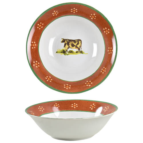 Country Farm 9" Round Vegetable Bowl