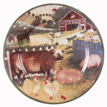 Country Farm 12" Chop Plate (Round Platter)