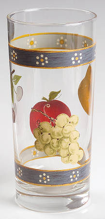 Country Orchard Glassware Tall Tumbler