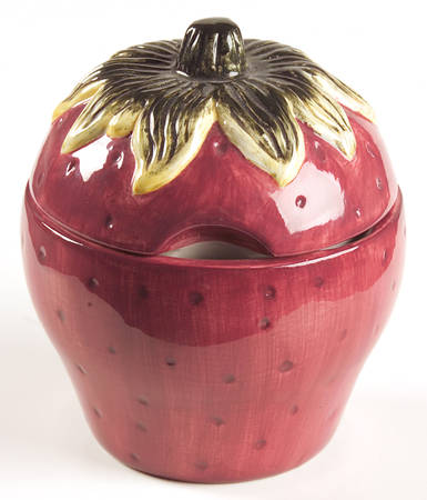 Country Orchard Figural Sugar Bowl & Lid
