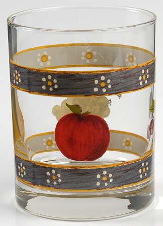Country Orchard 14 Oz Glassware Double Old Fashioned