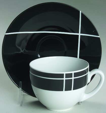 Corfu Flat Cup & Saucer Set