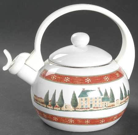 Country Village Metal Kettle & Lid