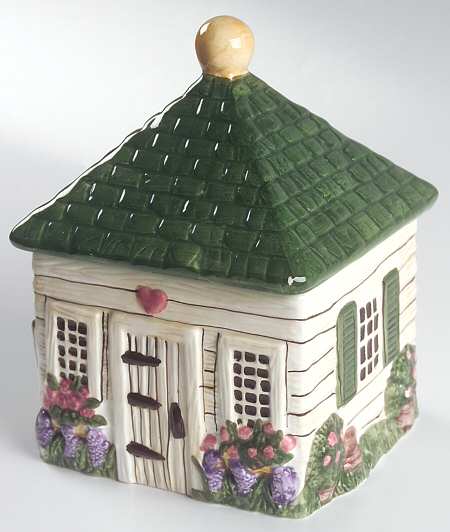 Country Village Small Canister & Lid