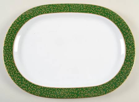 Creation Green 15" Oval Serving Platter