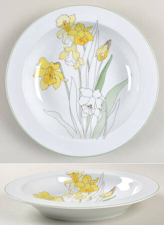 Daffodil Rim Soup Bowl