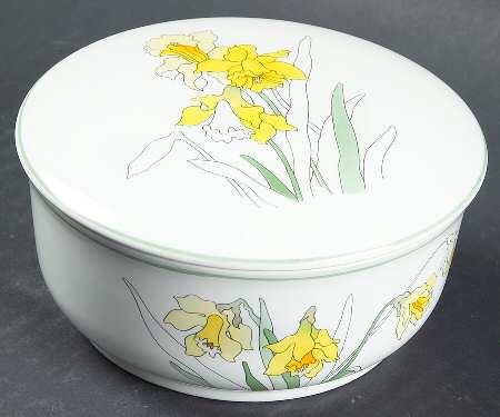 Daffodil Round Box & Lid
