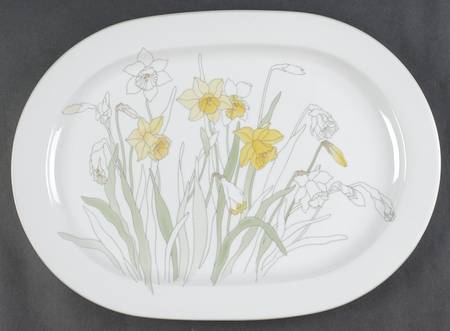 Daffodil 15" Oval Serving Platter