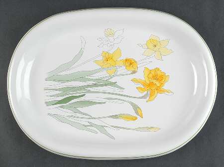 Daffodil 14" Oval Serving Platter