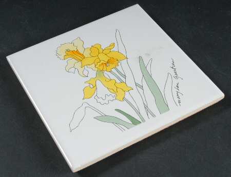 Daffodil Cork Back Square Coaster