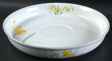 Daffodil Chip Bowl/Plate for Chip & Dip Set