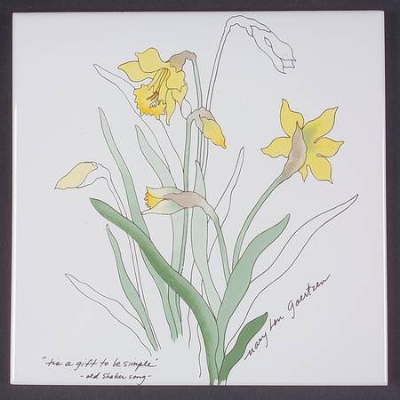 Daffodil Tea Tile