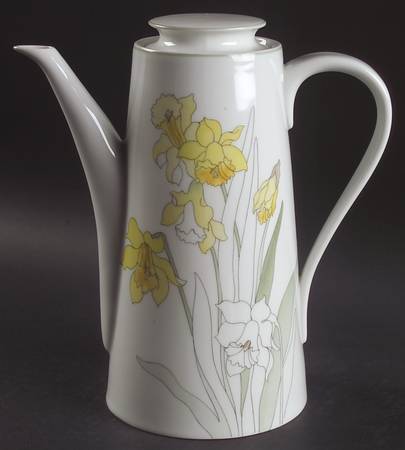 Daffodil Coffee Pot & Lid