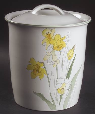 Daffodil Cookie Jar & Lid