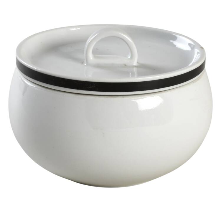 Disco Black Sugar Bowl & Lid