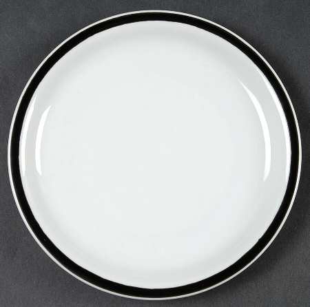 Disco Black Bread & Butter Plate