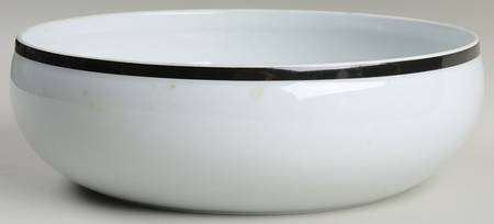Disco Black 8" Round Vegetable Bowl