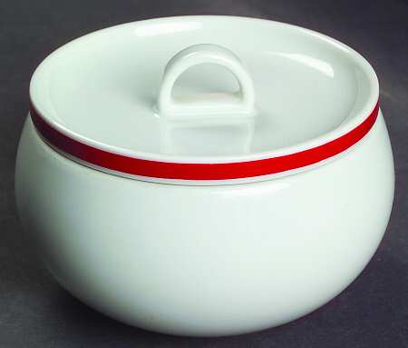 Disco Red Sugar Bowl & Lid