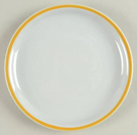 Disco Yellow Salad Plate