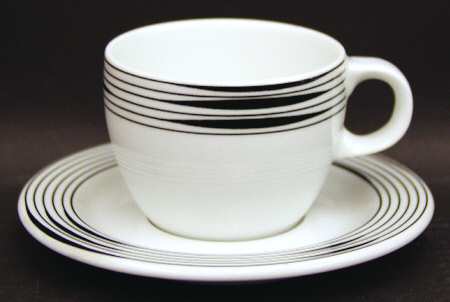 Duet Flat Demitasse Cup & Saucer Set