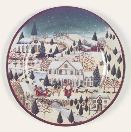 Father Christmas 12" Chop Plate (Round Platter)