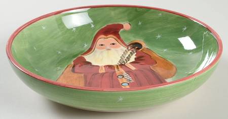Father Christmas 8" Individual Pasta Bowl