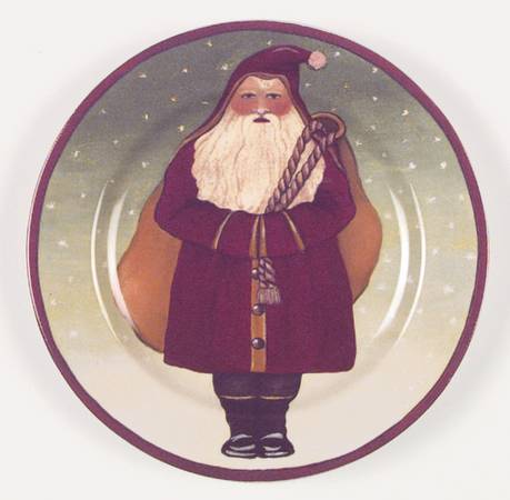 Father Christmas Salad Plate