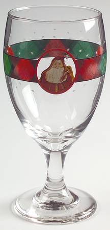 Father Christmas 12 Oz Glassware Goblet