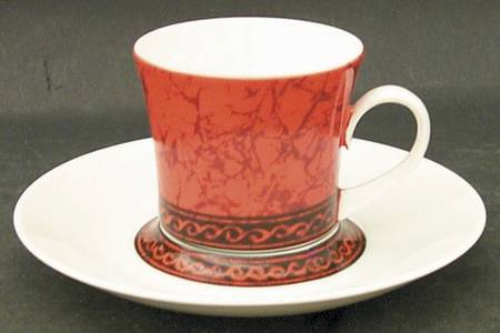 Flamenco Flat Demitasse Cup & Saucer Set