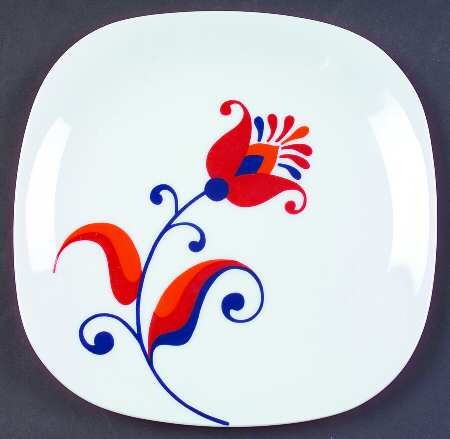 Flower Salad Plate