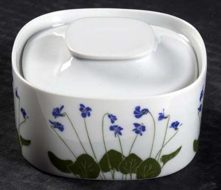 Floral Portraits Sugar Bowl & Lid