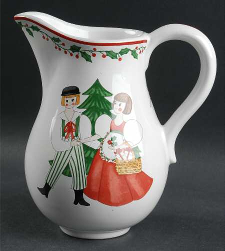 Folk Christmas 42 Oz Pitcher