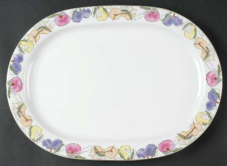 Fruits 15" Oval Serving Platter