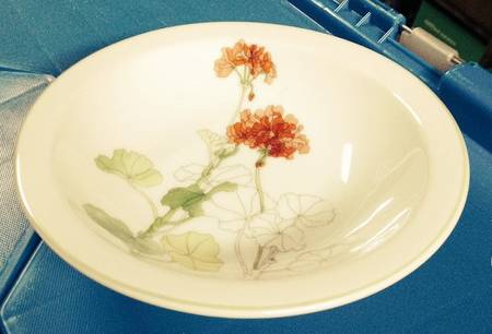 Geranium Fruit/Dessert (Sauce) Bowl