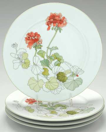Geranium Dinner Plate - Set of 4