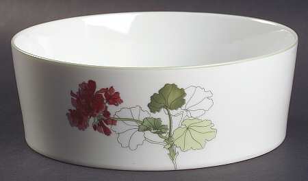 Geranium 7" Round Vegetable Bowl