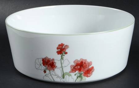 Geranium 8" Round Vegetable Bowl