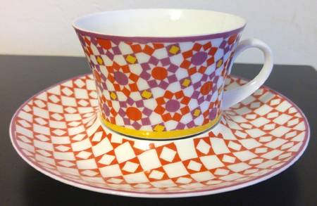 Granada Footed Cup & Saucer Set