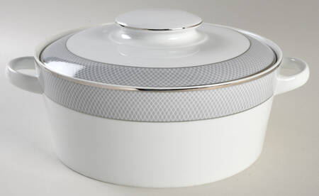 Grey Dawn Round Covered Vegetable