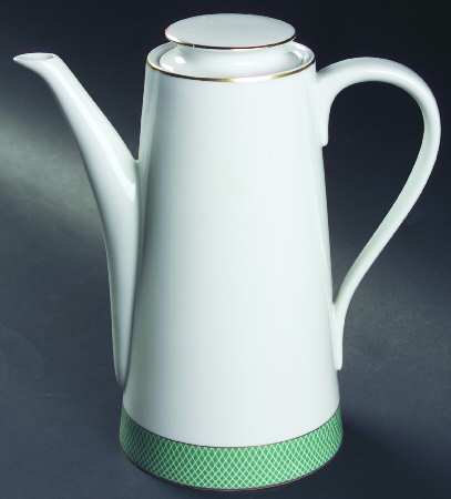 Green Fields Coffee Pot & Lid