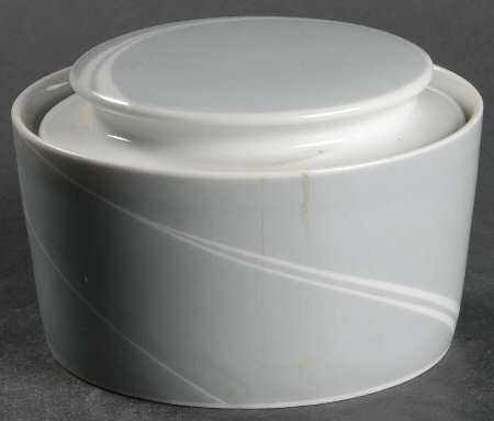 Grey Pearl Sugar Bowl & Lid