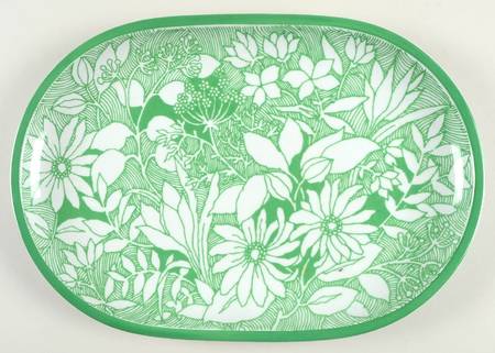 Herb Garden 14" Oval Serving Platter