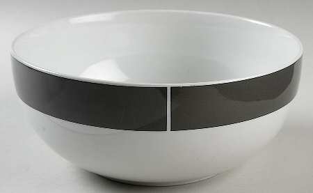Kaleidoscope Grey 8" Round Vegetable Bowl by Block